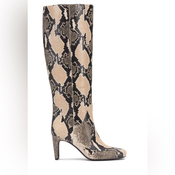 Vince Camuto Vestella snakeprint extra wide calf‎ knee hi boot size 11 brand new - Picture 2 of 10